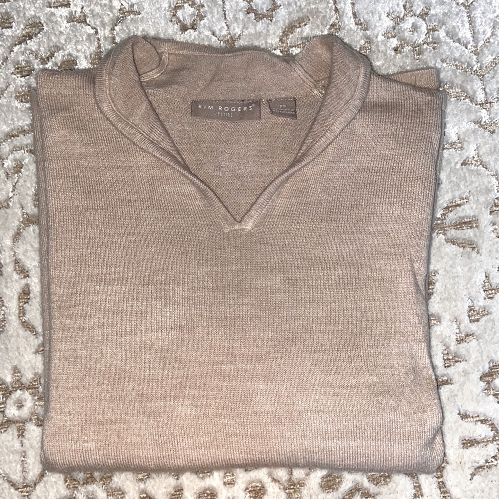 Womens’ Tan Sweater Blouse